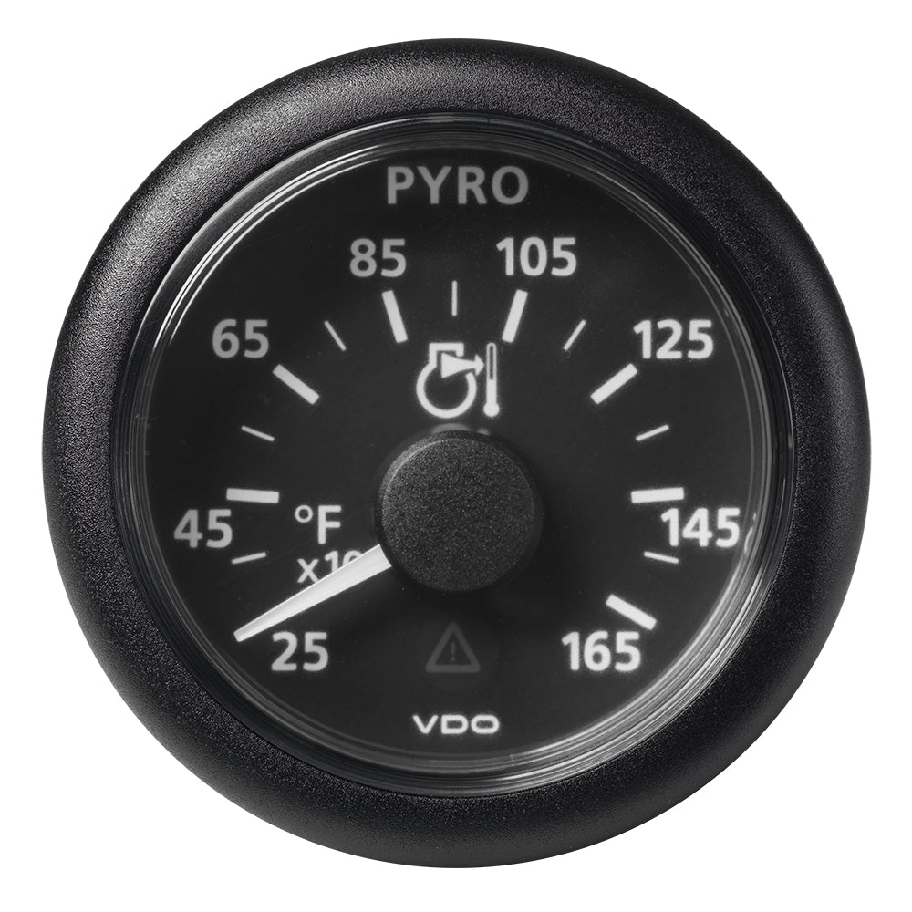 Veratron 52 MM (2-1/16") ViewLine Pyrometer - 250 to 1650F - Black Dial Bezel - Deckhand Marine Supply