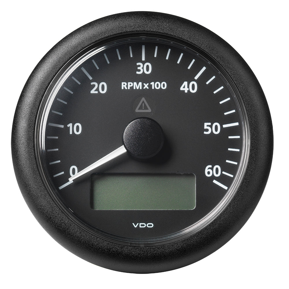 Veratron 3-3/8" (85MM) ViewLine Tachometer w/Multi-Function Display - 0 to 6000 RPM - Black Dial Bezel - Deckhand Marine Supply