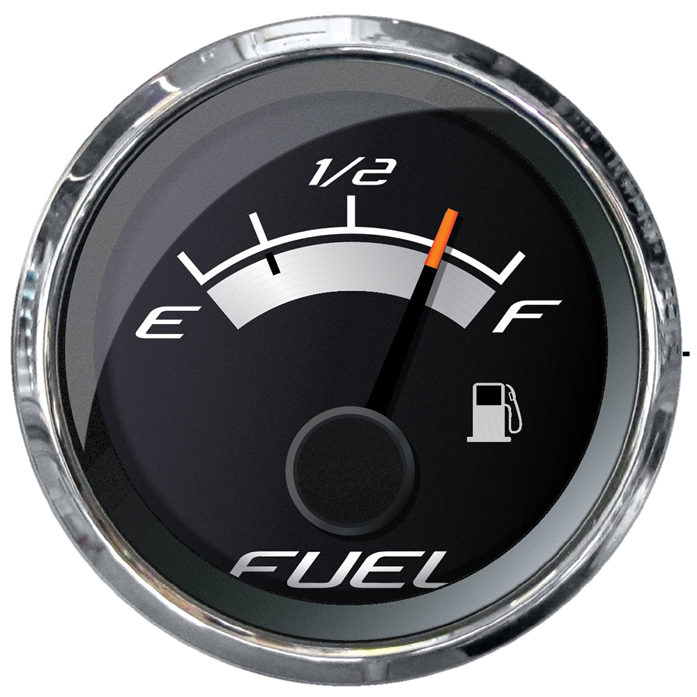 Faria Platinum 2" Fuel Level Gauge (E-1/2-F) - Deckhand Marine Supply