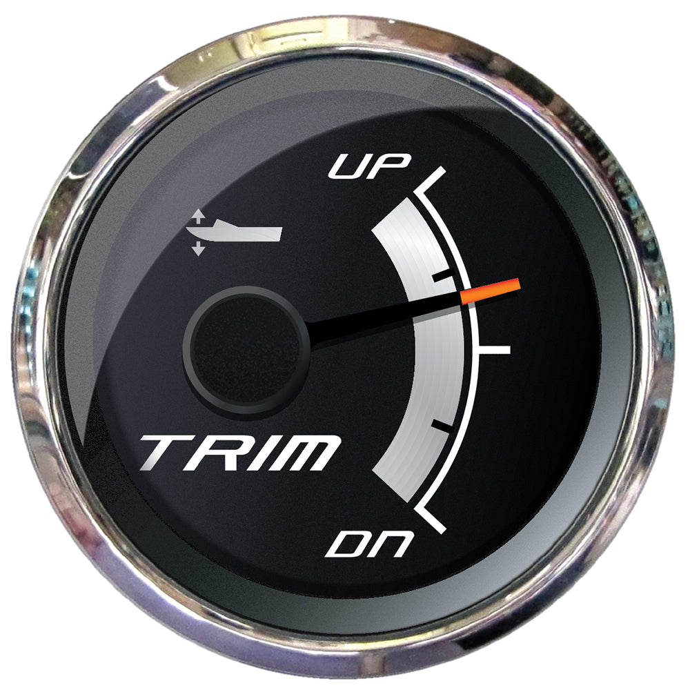 Faria Platinum 2" Trim Gauge f/Mercury, Mariner, Mercruiser, Volvo DP, Yamaha 2001 Newer - Deckhand Marine Supply