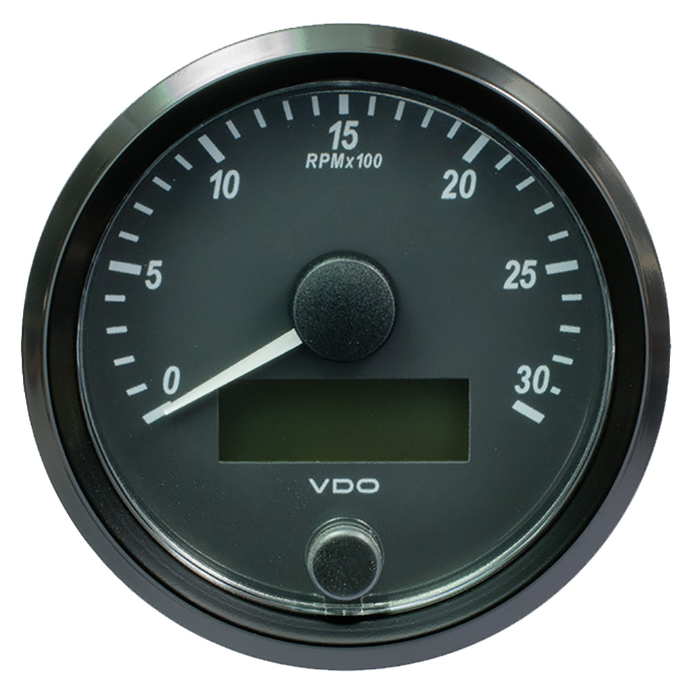 VDO SingleViu 80mm (3-1/8") Tachometer - 3000 RPM - Deckhand Marine Supply