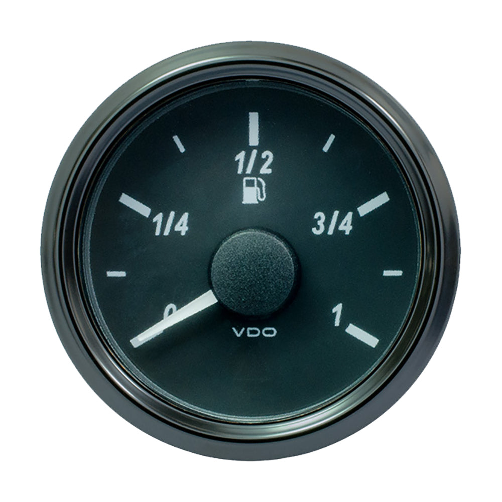 VDO SingleViu 52mm (2-1/16") Fuel Level Gauge - Euro - 90-5 Ohm - Deckhand Marine Supply