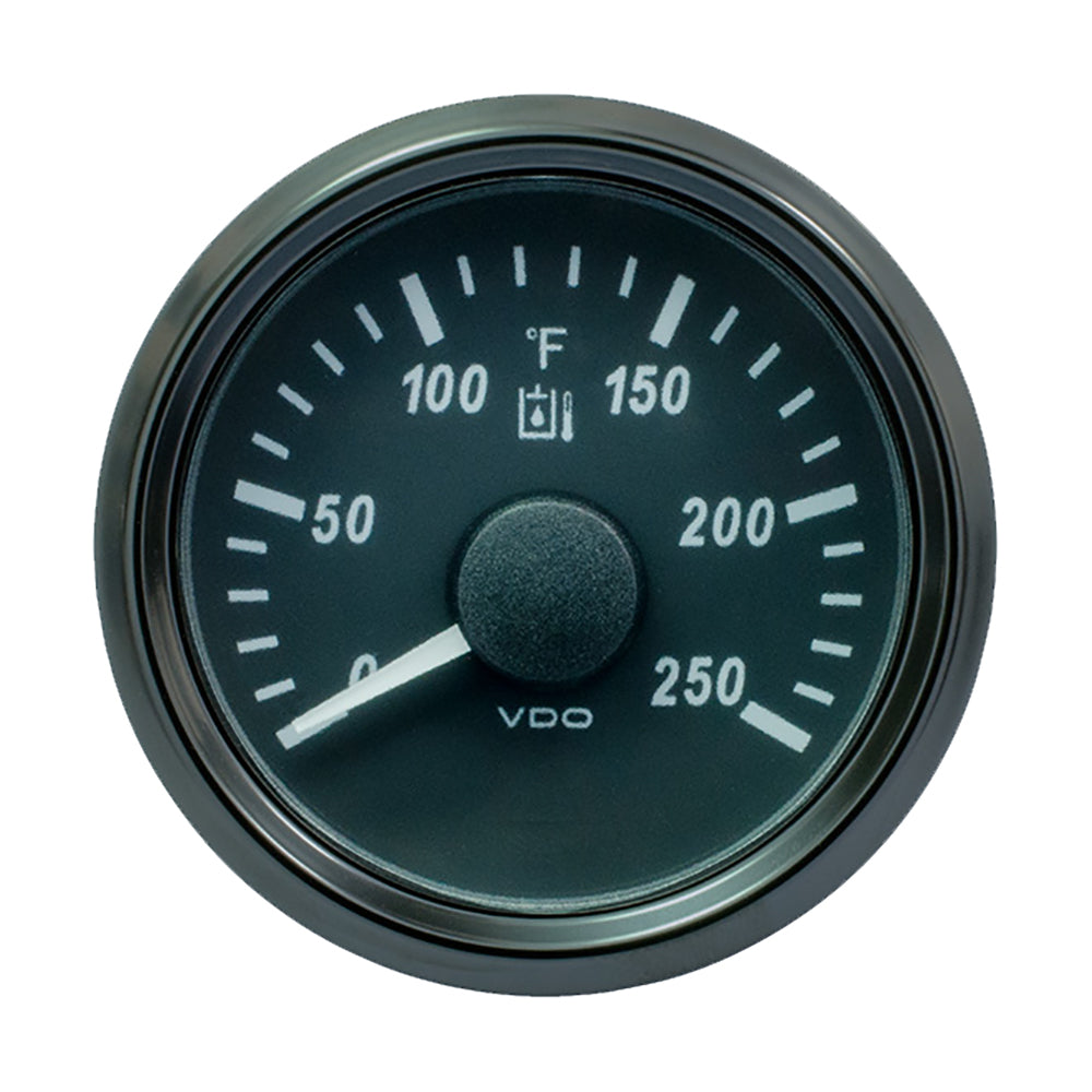VDO SingleViu 52mm (2-1/16") Hydraulic Oil Temp. Gauge - 250F - 291-22 Ohm - Deckhand Marine Supply