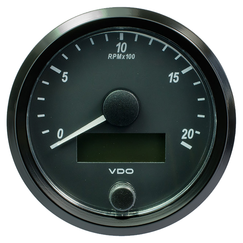 VDO SingleViu 80mm (3-1/8") Tachometer - 2000 RPM - Deckhand Marine Supply