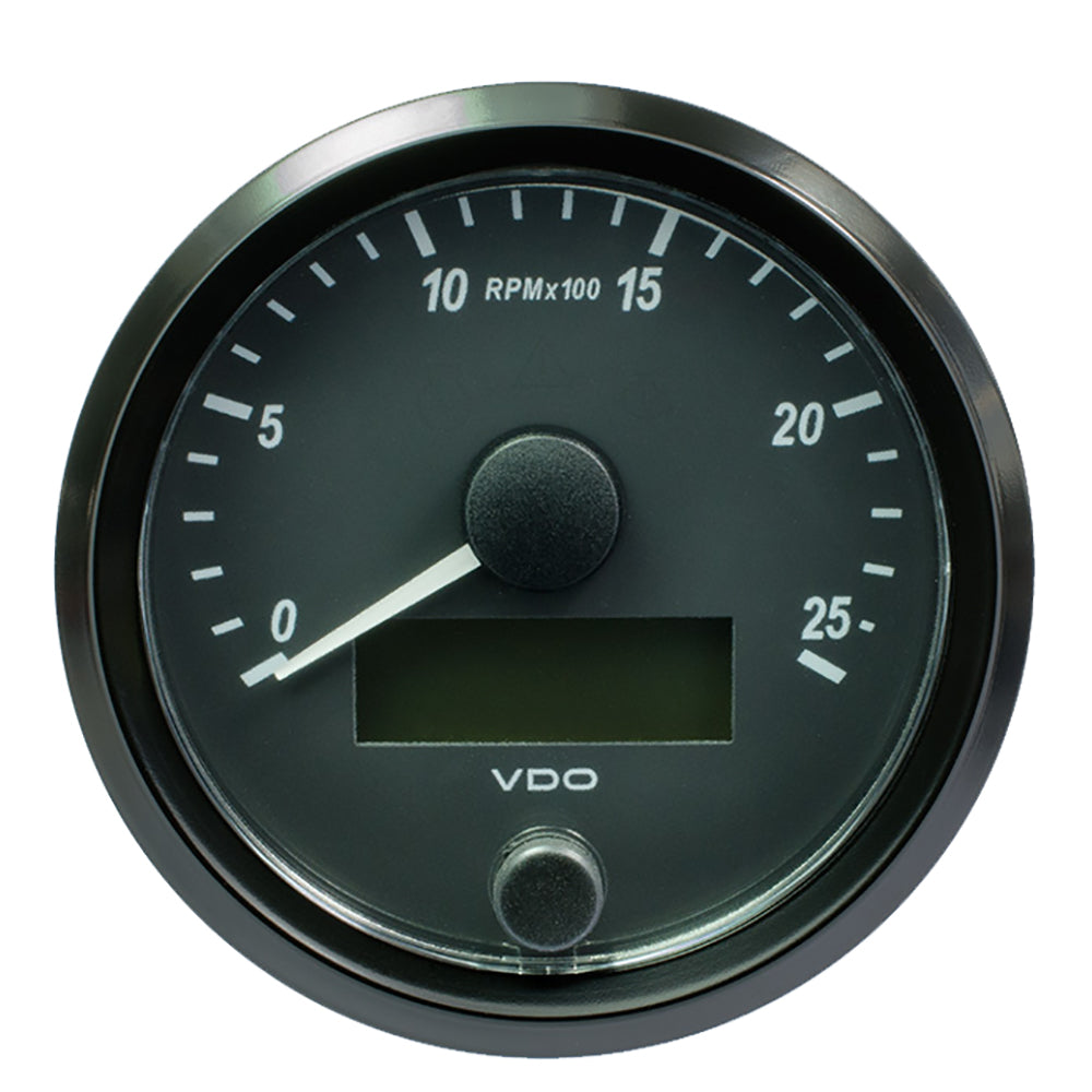VDO SingleViu 80mm (3-1/8") Tachometer - 2500 RPM - Deckhand Marine Supply