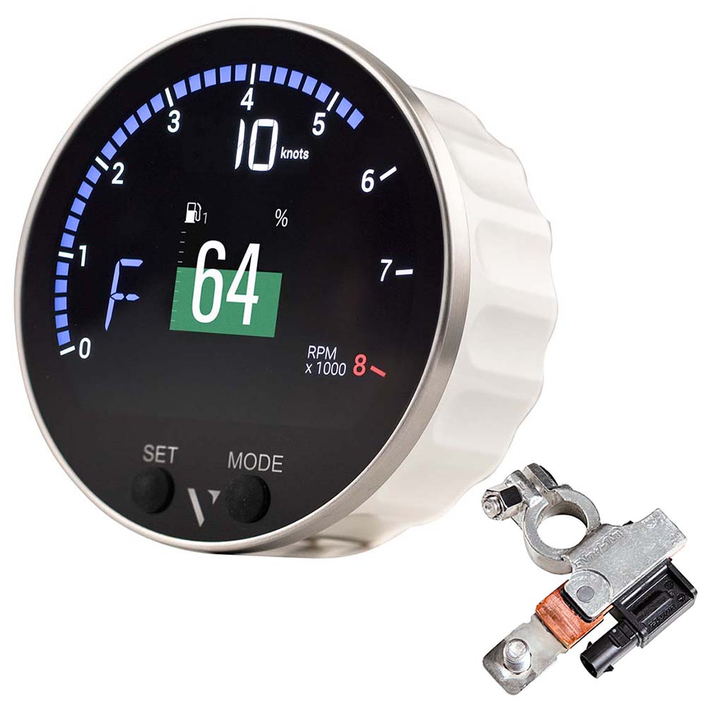 Veratron 85mm (3-3/8") VMH-35 Multifunction Gauge w/Battery Sensor - Deckhand Marine Supply