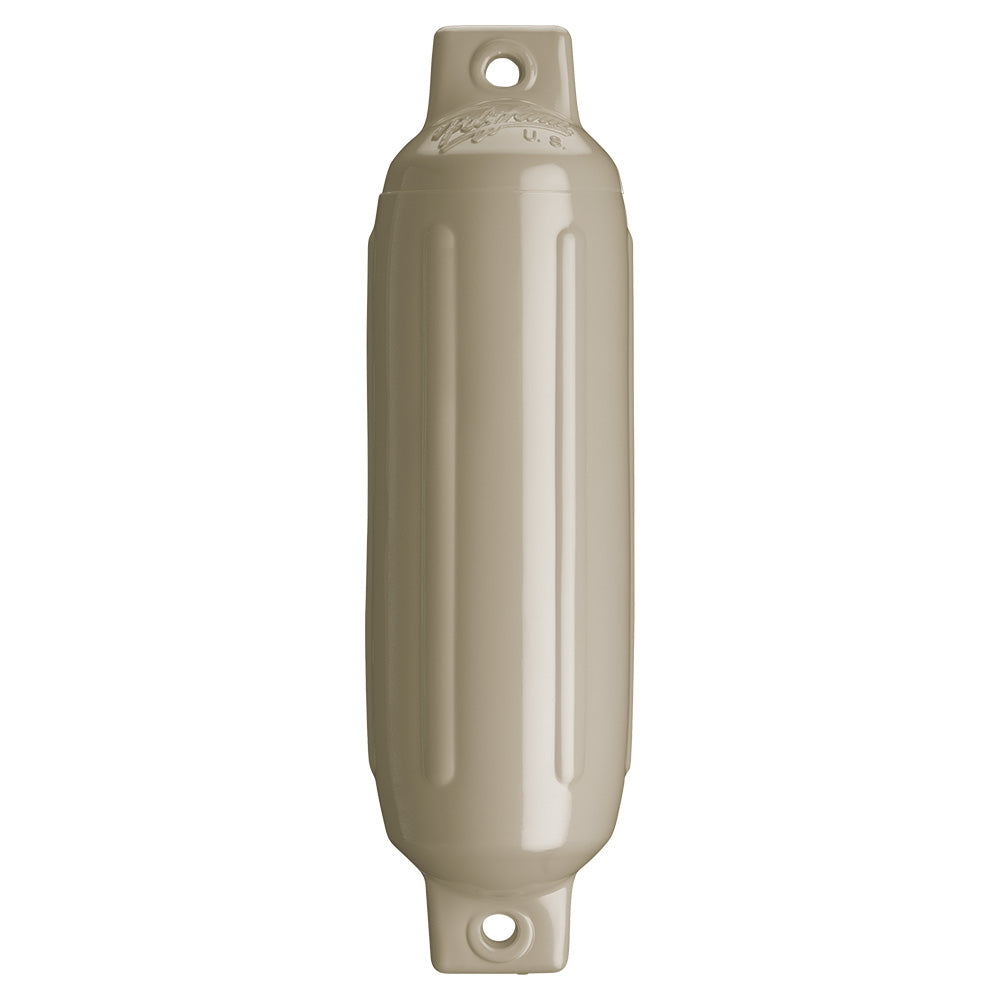 Polyform G-1 Twin Eye Fender 3.5" x 12.8" - Sand - Deckhand Marine Supply