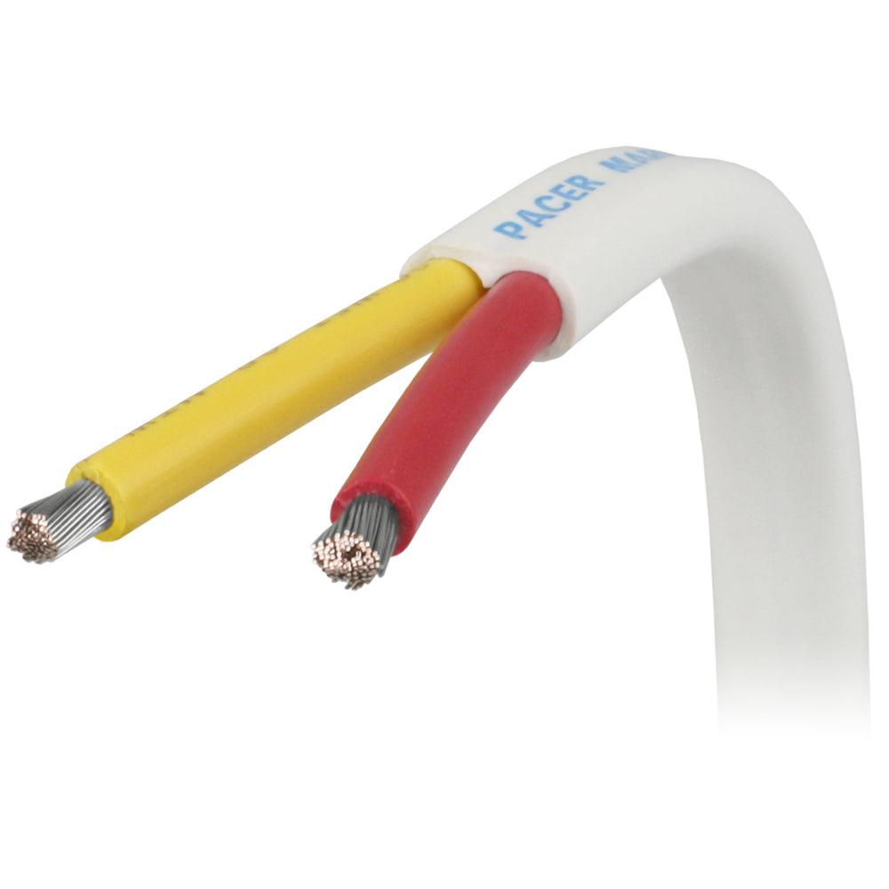 Pacer 8/2 AWG Safety Duplex Cable - Flat Cable - Red/Yellow - 50' - Deckhand Marine Supply
