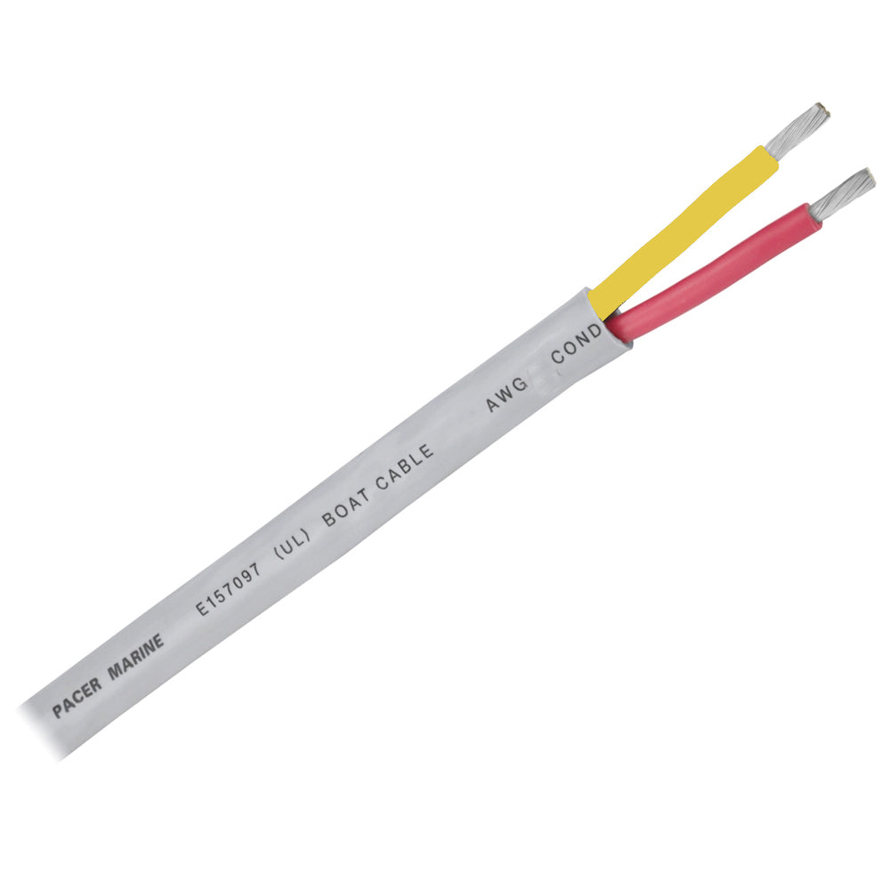 Pacer 16/2 AWG Round Safety Duplex Cable - Red/Yellow - 100 - Deckhand Marine Supply