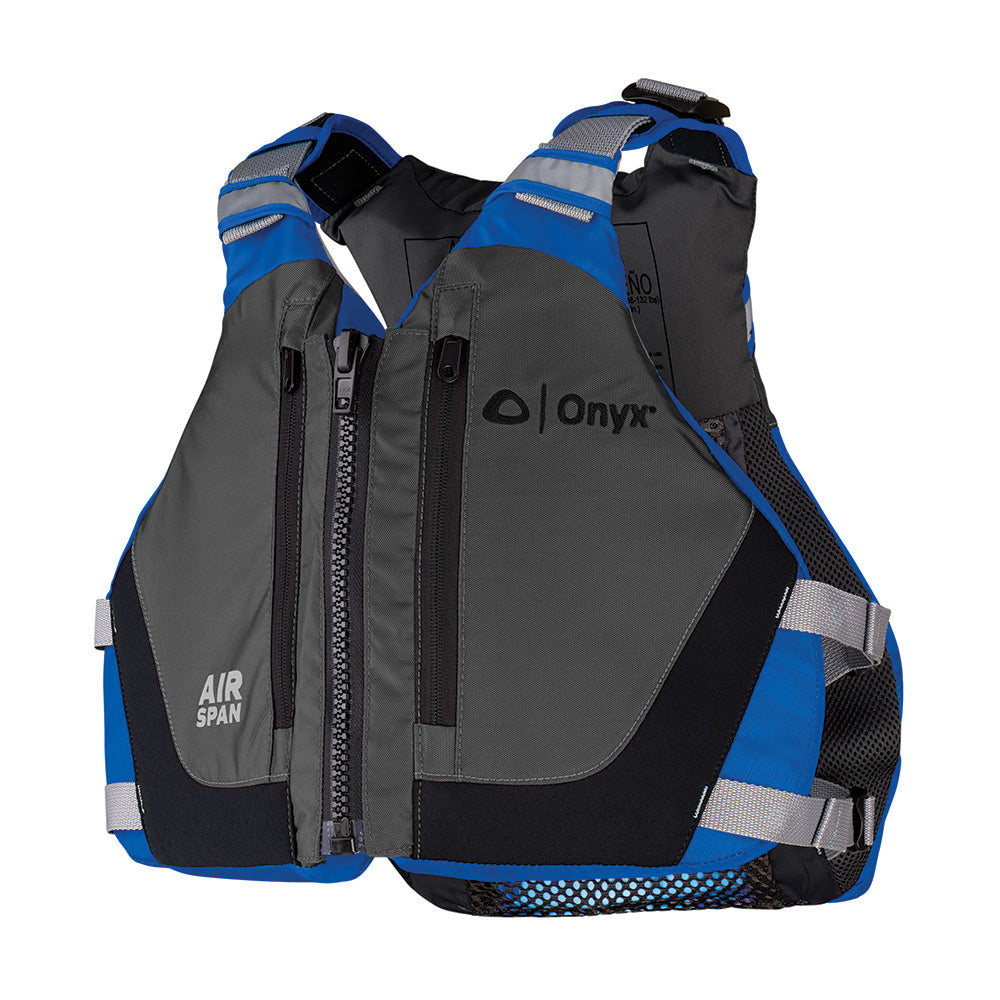 Onyx Airspan Breeze Life Jacket - XL/2X - Blue - Deckhand Marine Supply