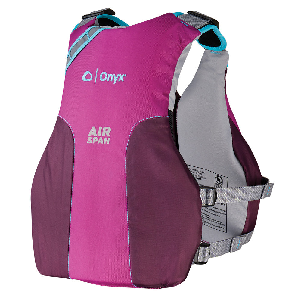 Onyx Airspan Breeze Life Jacket - XS/SM - Purple - Deckhand Marine Supply
