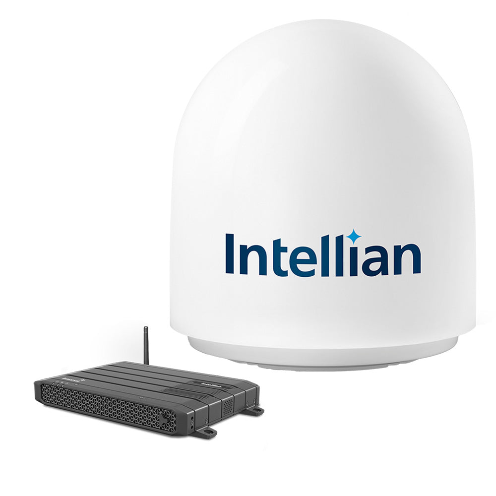 Intellian FB500 Inmarsat Fleet Broadband Maritime Terminal w/Stand-Alone BDU - Deckhand Marine Supply