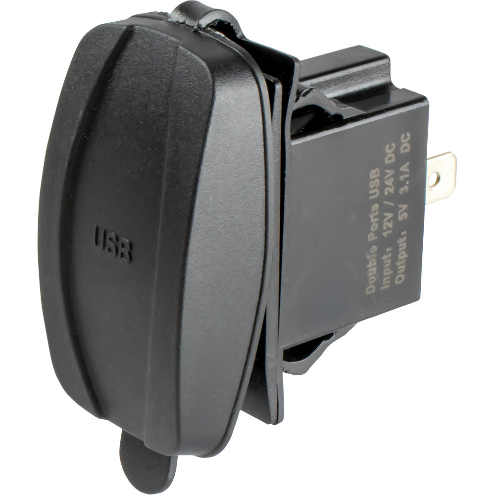 Sea-Dog USB USB-C Rocker Switch Style Power Socket - Deckhand Marine Supply