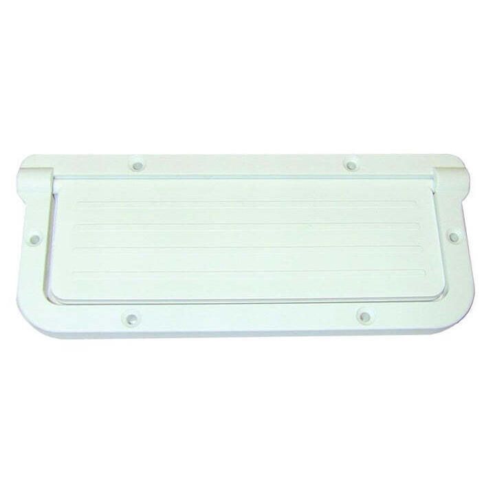 T-H Marine Large Rectangular Scupper - White - Deckhand Marine Supply