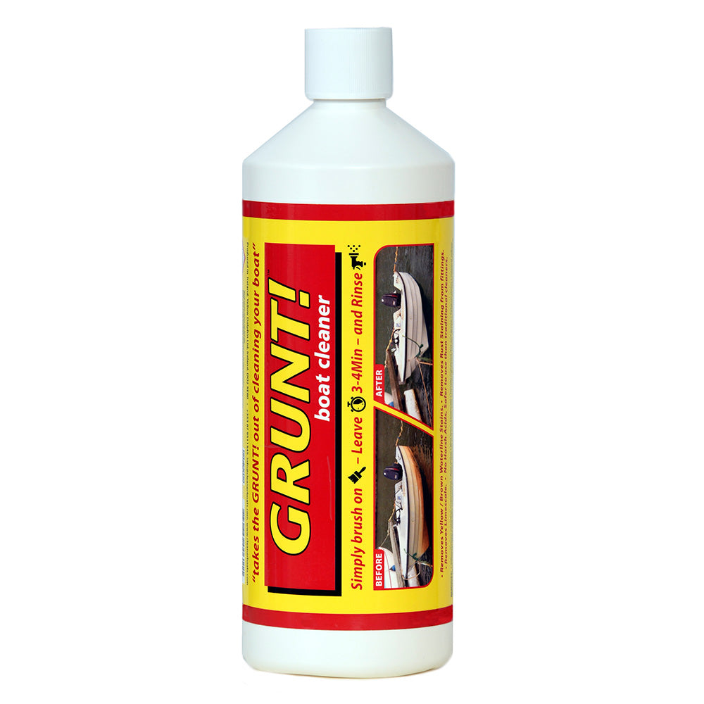 GRUNT! 32oz Boat Cleaner - Removes Waterline  Rust Stains - Deckhand Marine Supply