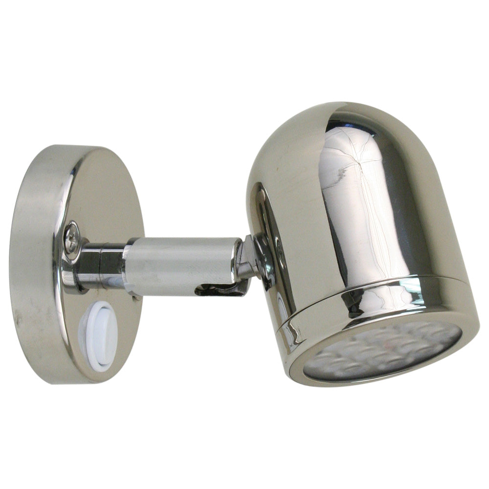 Scandvik LED 304 Stainless Steel LED Reading Light - 8-30V - Deckhand Marine Supply