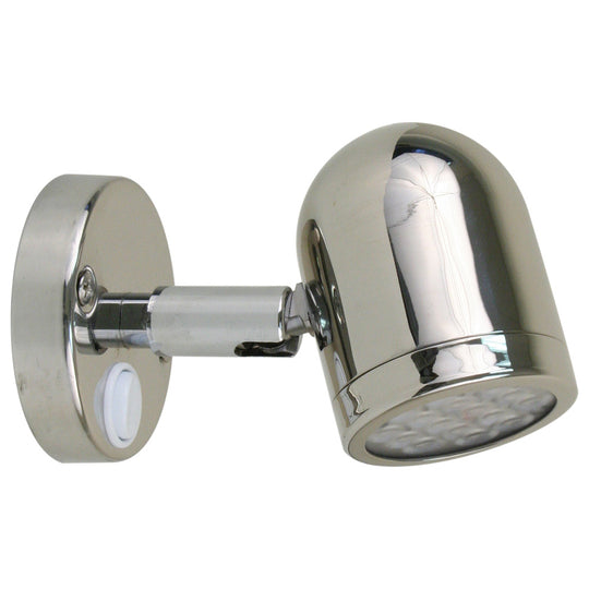 Scandvik LED 304 Stainless Steel LED Reading Light - 8-30V - Deckhand Marine Supply