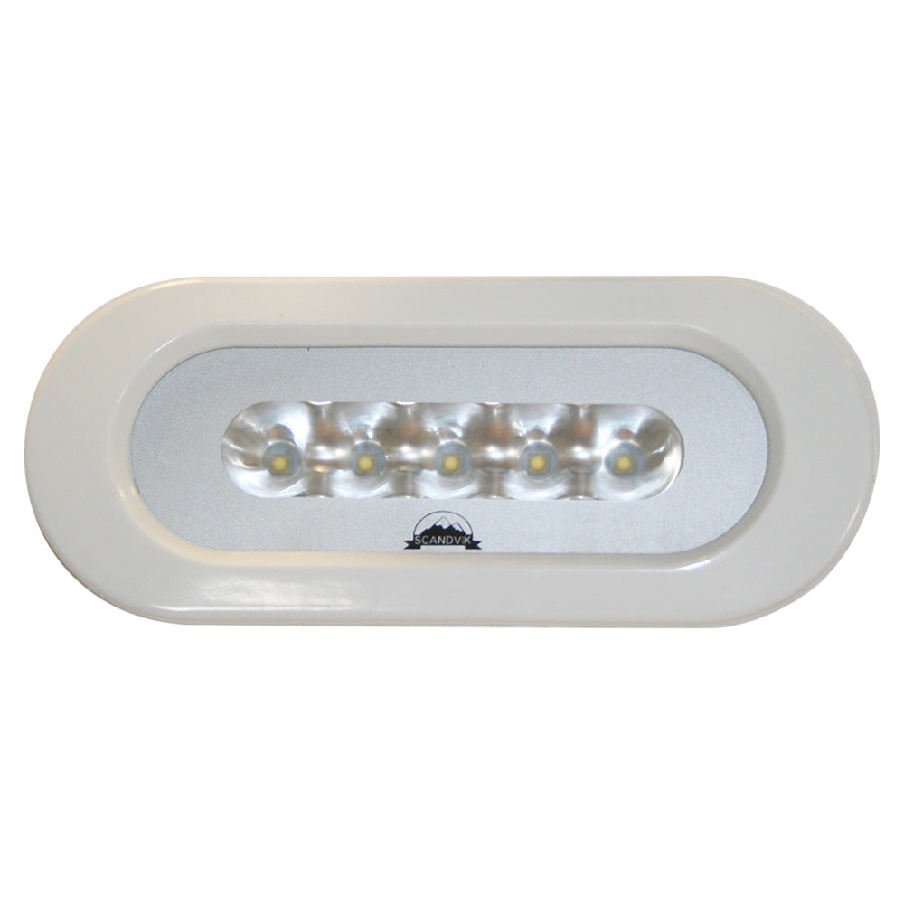 Scandvik Flush Mount Spreader Light - 10-30V - White - Deckhand Marine Supply