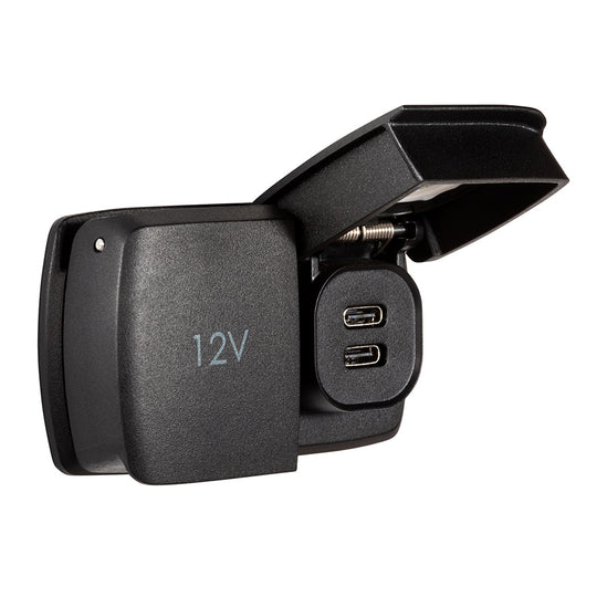 Scanstrut Flip Pro Multi - Dual USB-C  12V Power Socket - Deckhand Marine Supply