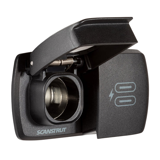 Scanstrut Flip Pro Multi - Dual USB-C  12V Power Socket - Deckhand Marine Supply