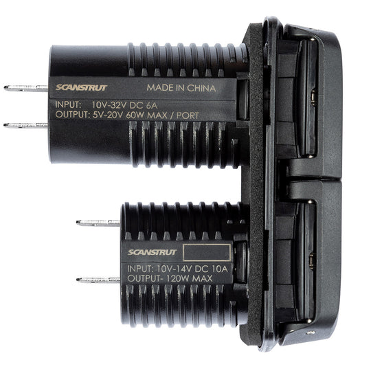 Scanstrut Flip Pro Multi - Dual USB-C  12V Power Socket - Deckhand Marine Supply
