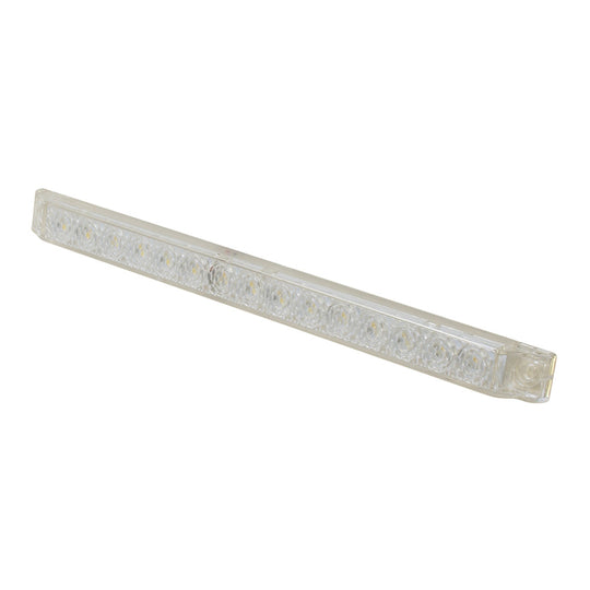 Scandvik 8" LED Light Strip - White w/Gasket - 12V - Deckhand Marine Supply