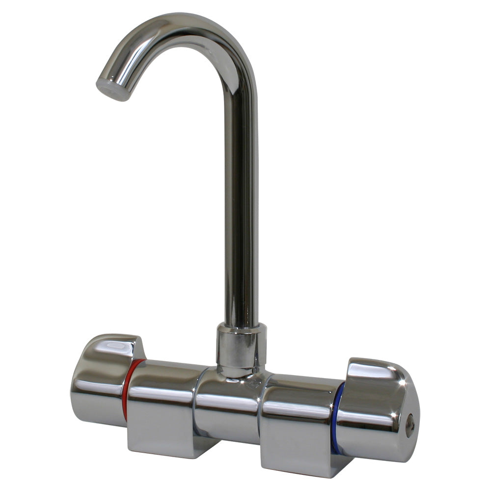 Scandvik Chrome Folding Spout Mixer - Deckhand Marine Supply