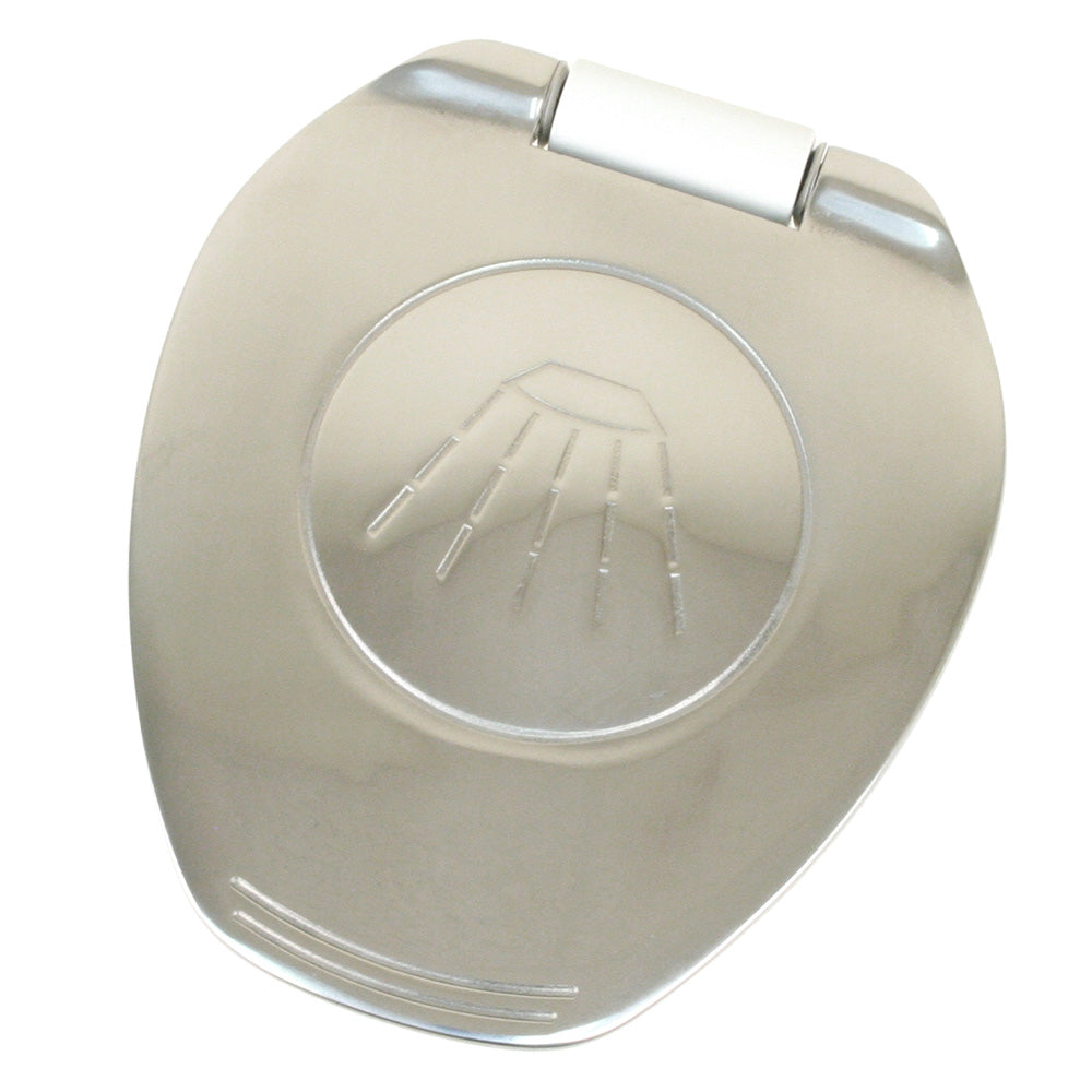 Scandvik White  SS Recessed Transom Shower Handle/Hose - Vertical/Horizontal Mount - 6 Hose - Deckhand Marine Supply