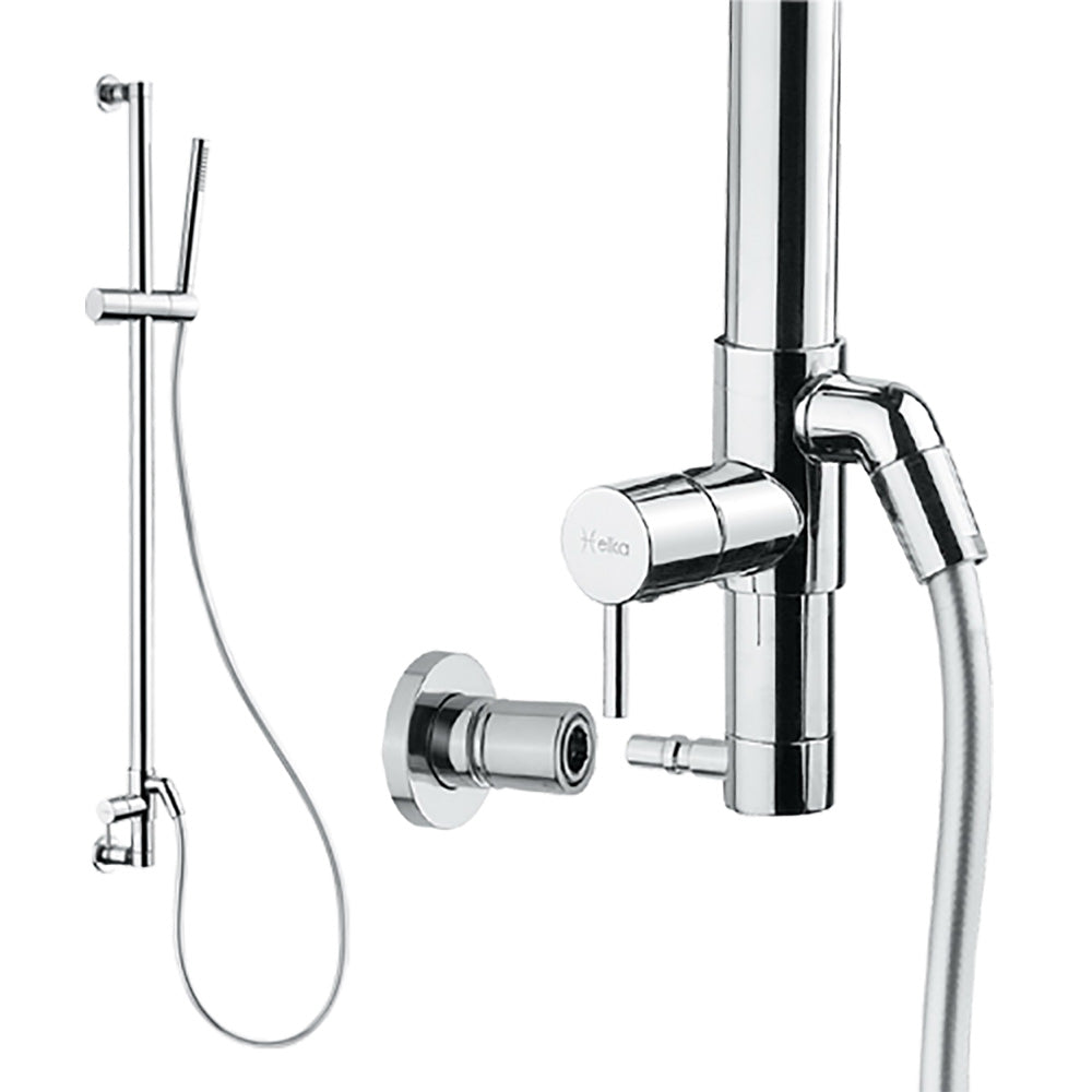 Scandvik All-In-One Shower System - 28" Shower Rail - Deckhand Marine Supply