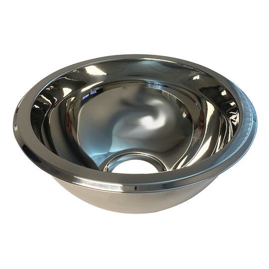Scandvik SS Sink Basin - 9" x 4" - Mirror Finish - Deckhand Marine Supply