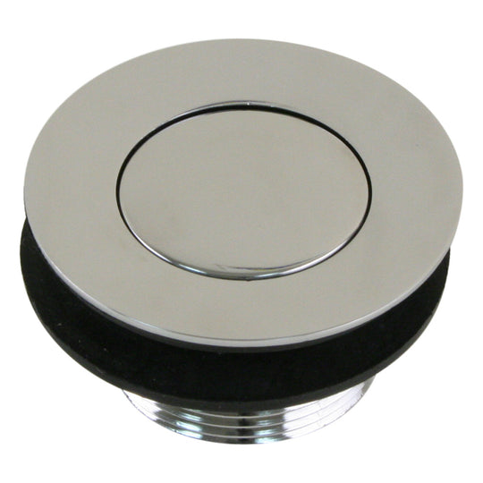Scandvik Sink Drain w/Flip Stopper - Chrome Plated Brass - Deckhand Marine Supply