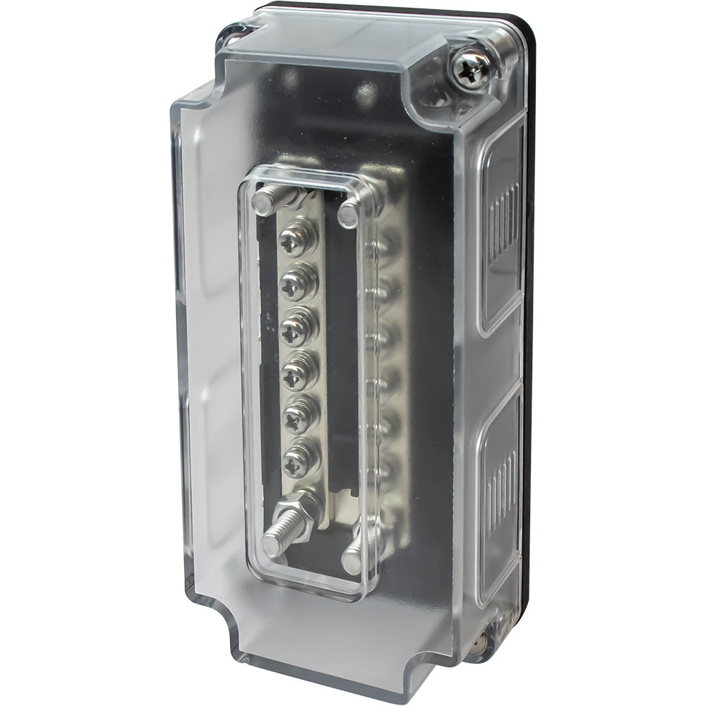 Sea-Dog Dual Buss Bar w/Cover - 12 Terminals - Deckhand Marine Supply