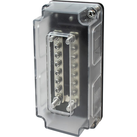 Sea-Dog Dual Buss Bar w/Cover - 12 Terminals - Deckhand Marine Supply