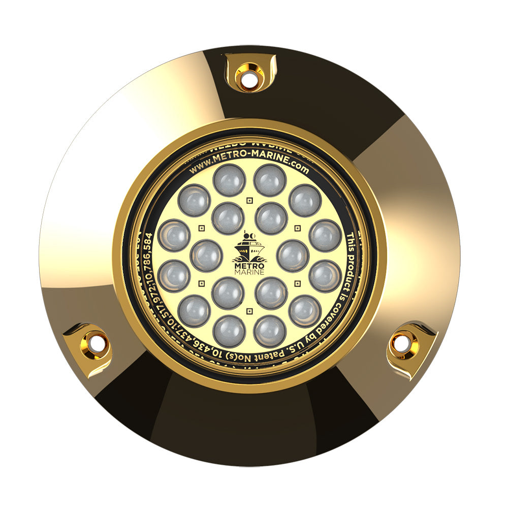Metro Marine High-Output Submersible Underwater Light w/Intelligent Monochromatic LEDs - Aqua, 45 Beam - Deckhand Marine Supply