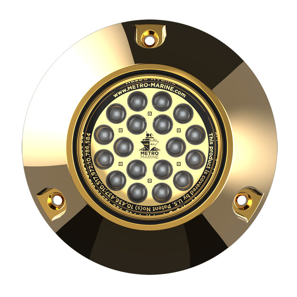 Metro Marine High-Output Submersible Underwater Light w/Intelligent Monochromatic LEDs - Aqua, 90 Beam - Deckhand Marine Supply