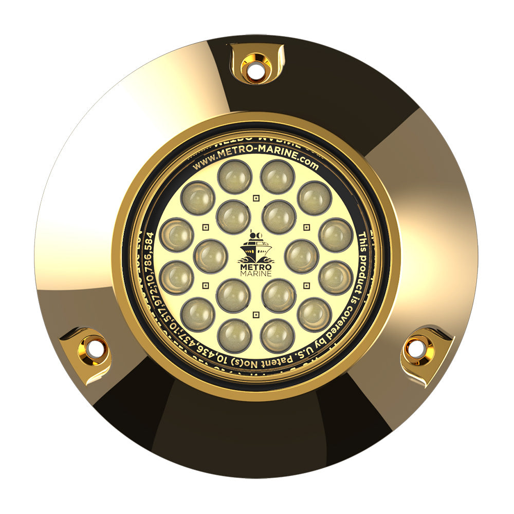 Metro Marine High-Output Submersible Underwater Light w/Intelligent Monochromatic LEDs - White, 45 Beam - Deckhand Marine Supply