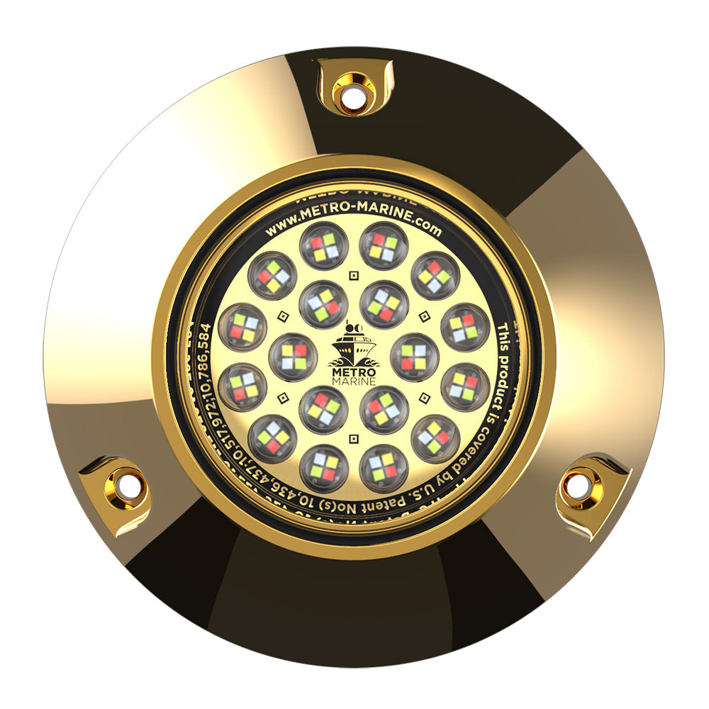 Metro Marine High-Output Submersible Underwater Light w/Intelligent Full Spectrum LEDs - RGBW, 90 Beam - Deckhand Marine Supply