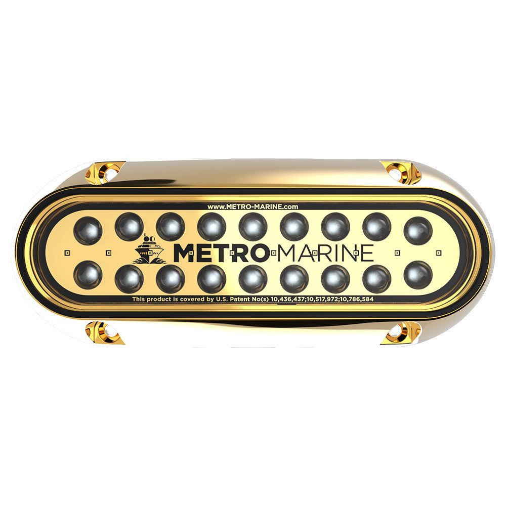 Metro Marine High-Output Elongated Underwater Light w/Intelligent Monochromatic LEDs - Blue, 45 Beam - Deckhand Marine Supply