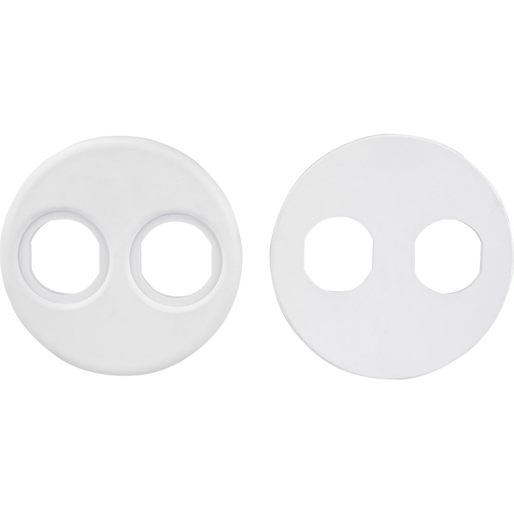 Sea-Dog 4" Gauge Power Socket Adapter Mounting Plate - White - Deckhand Marine Supply