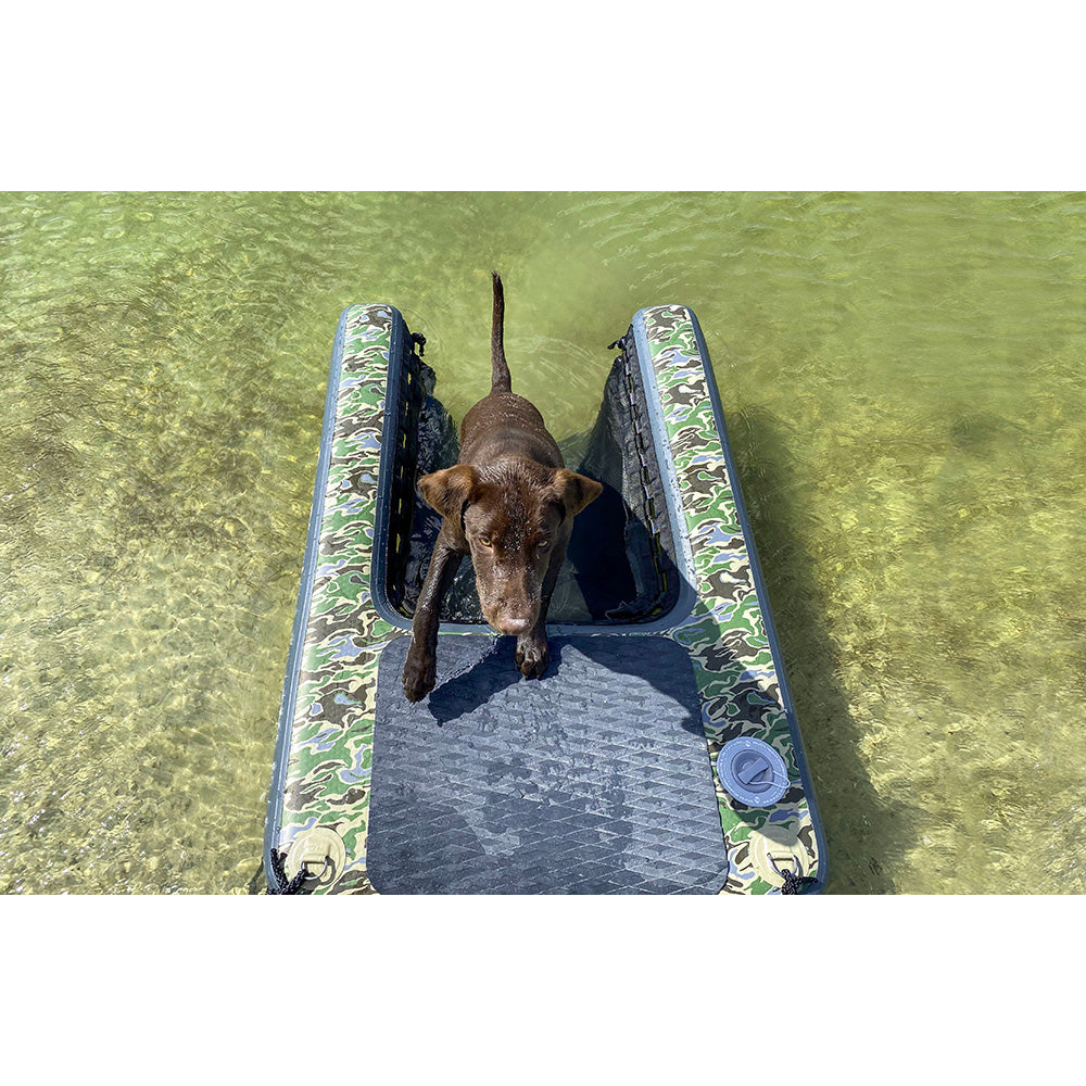 Solstice Watersports Inflatable PupPlank Dog Ramp - XL Sport - Camo - Deckhand Marine Supply