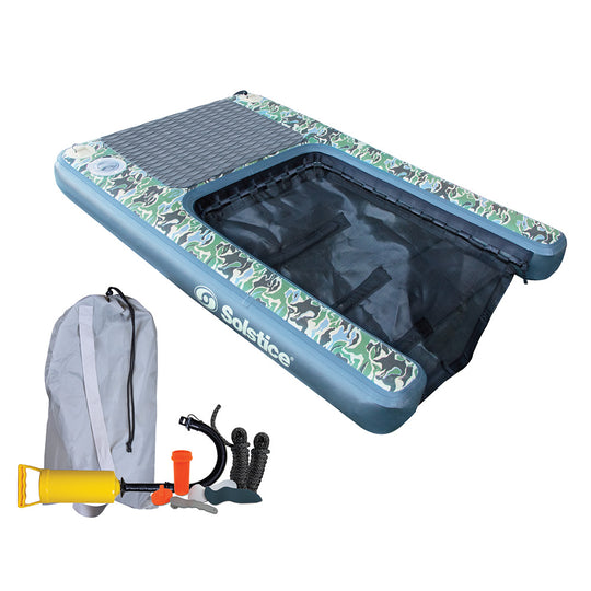 Solstice Watersports Inflatable PupPlank Dog Ramp - XL Sport - Camo - Deckhand Marine Supply