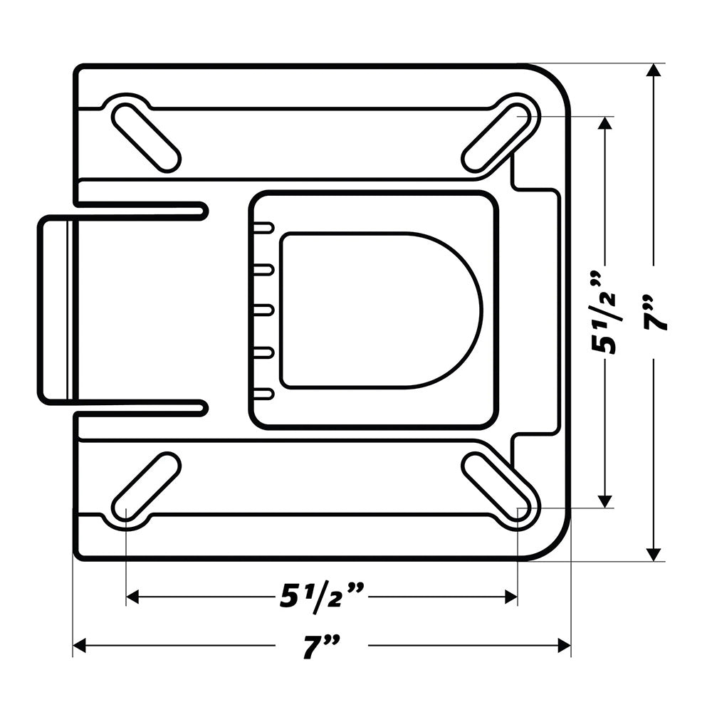 Wise 7" Swivel w/Quick Release Bracket - Deckhand Marine Supply