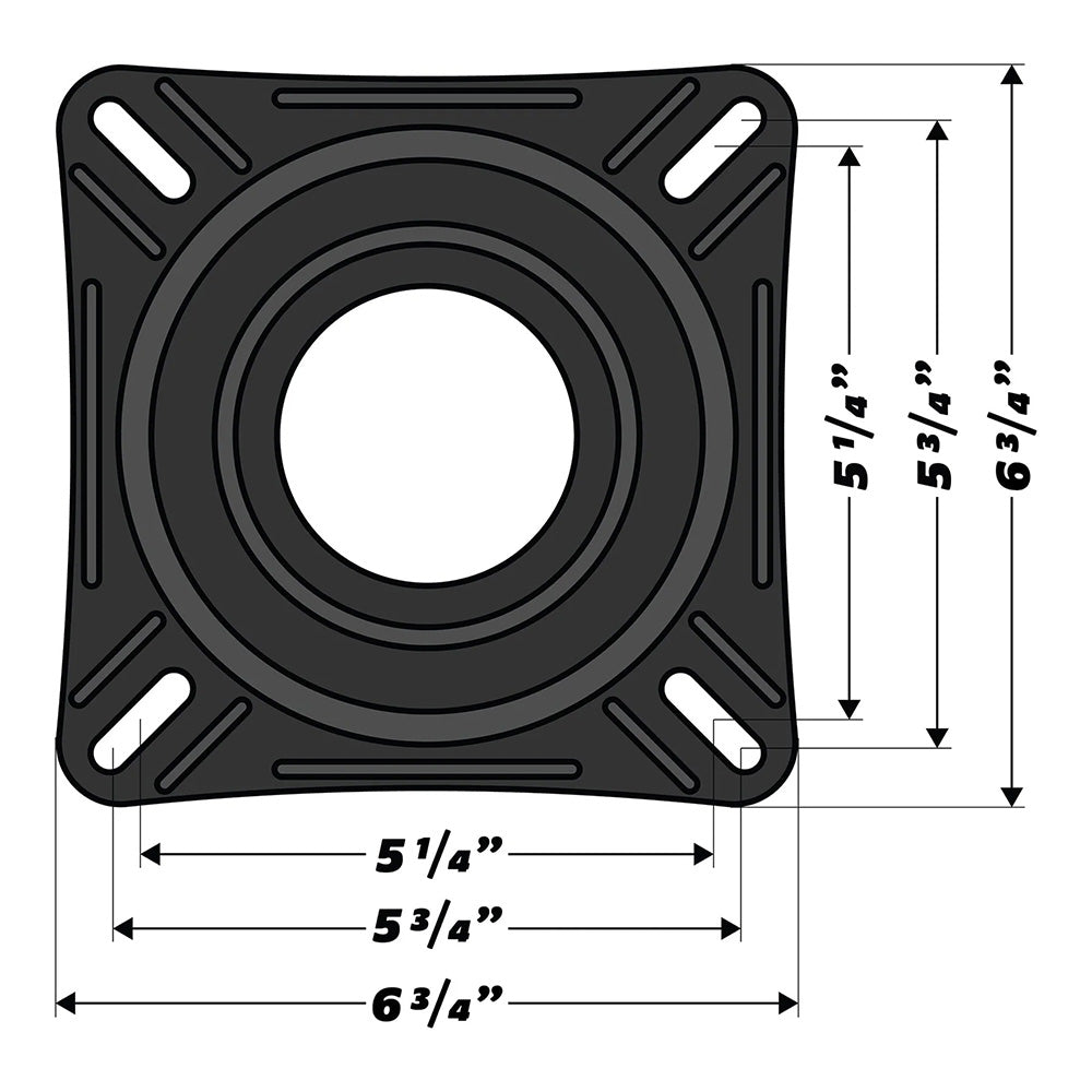 Wise 7" Swivel w/Quick Release Bracket - Deckhand Marine Supply