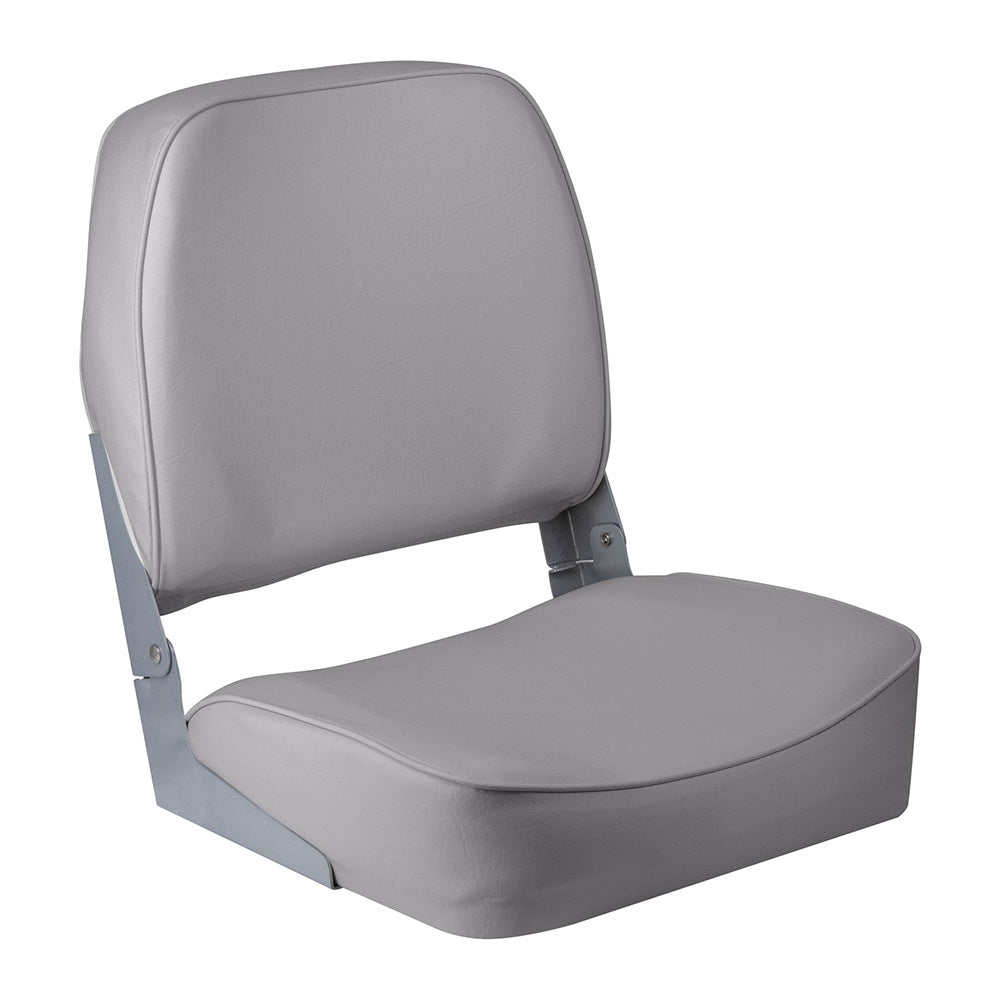 Wise Super Value Low-Back Fishing Seat - Grey - Deckhand Marine Supply