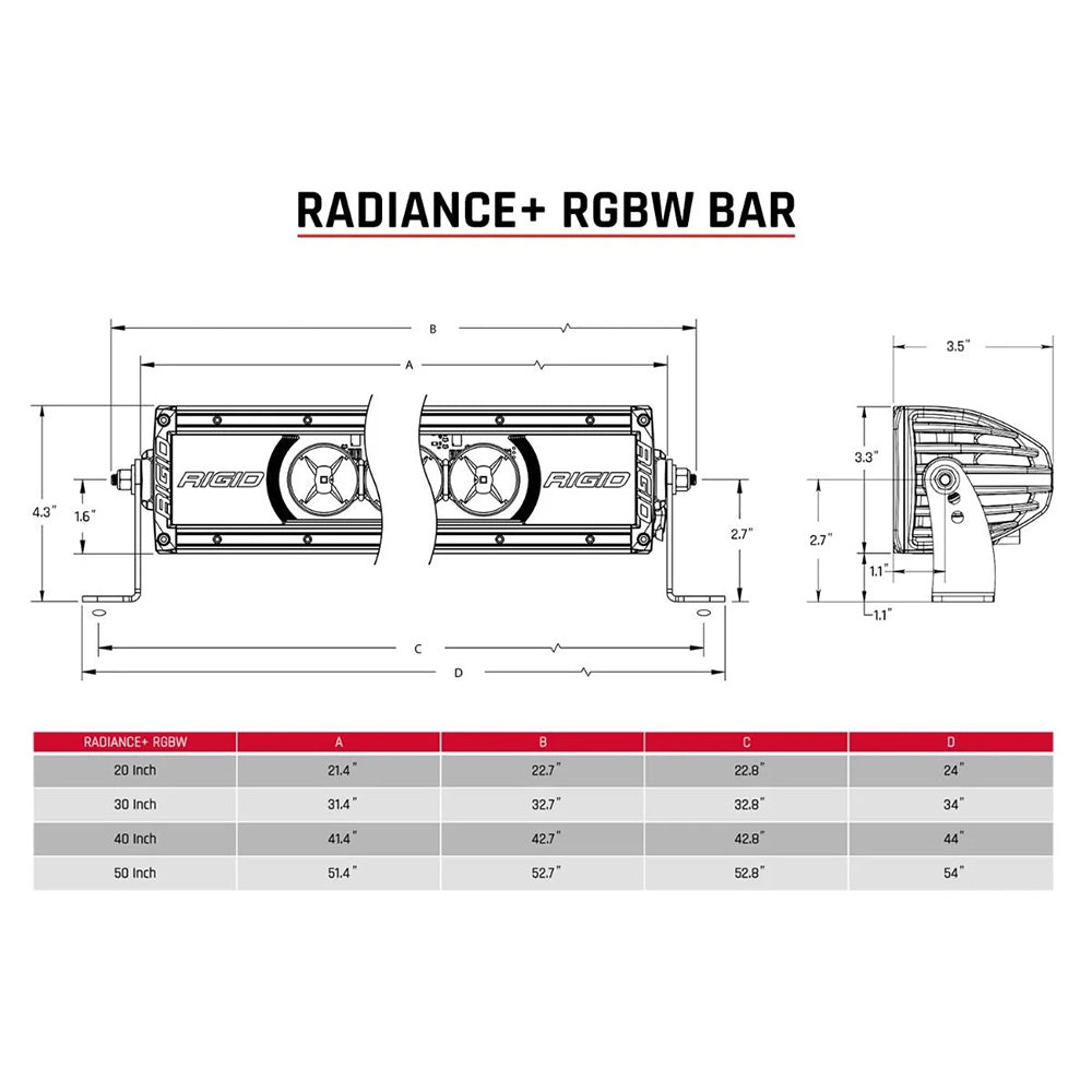 RIGID Industries Radiance + 30" Light Bar - RGBW - Deckhand Marine Supply