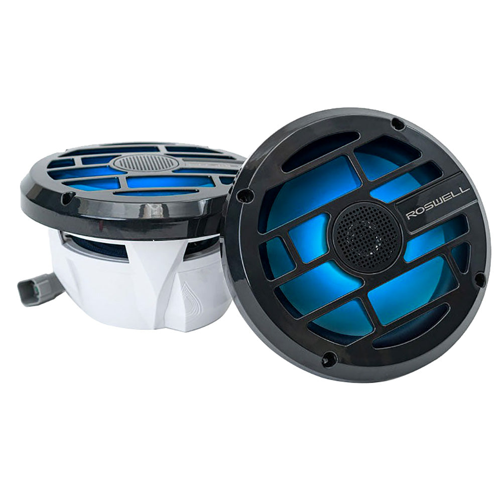 Roswell R Series 7.7 Marine Speakers - Anthracite Grille - 80W RMS  160W Peak Power - Deckhand Marine Supply