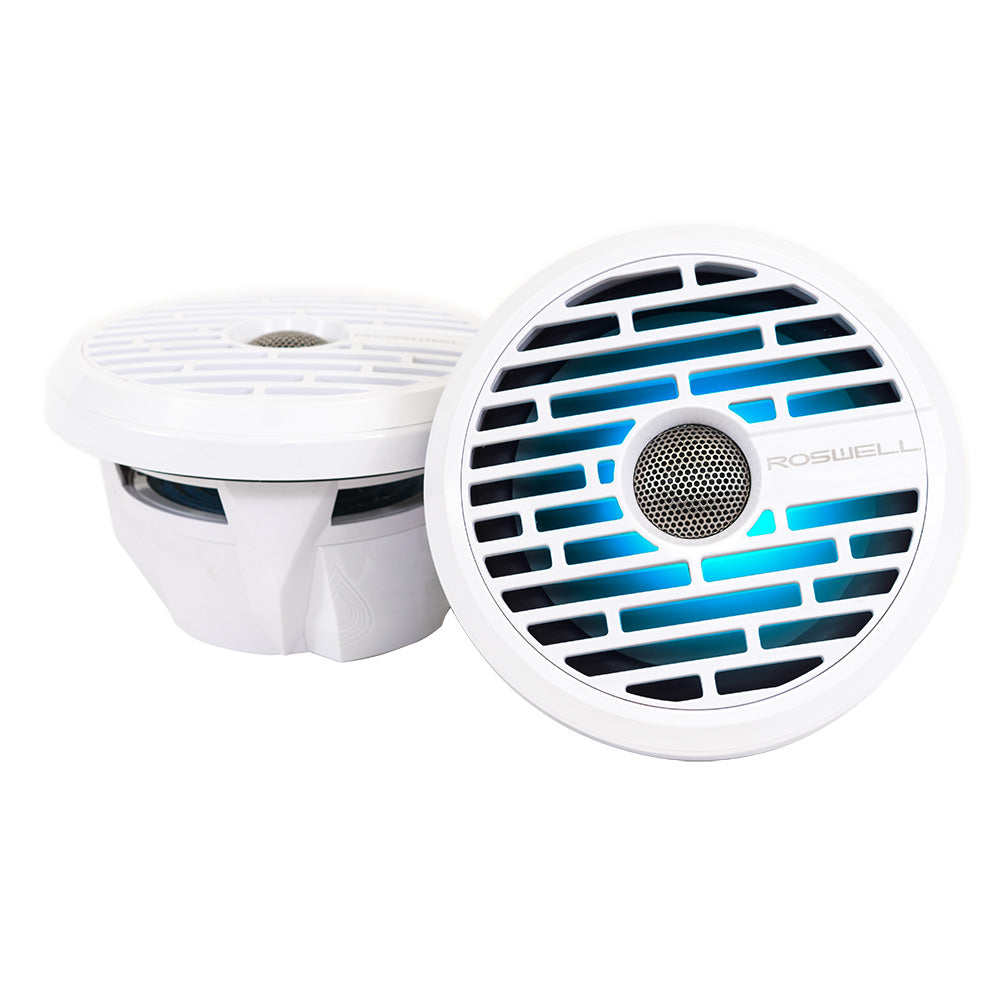 Roswell R1 7.7 Marine Speakers - White - 90W RMS  180W Peak Power - Deckhand Marine Supply