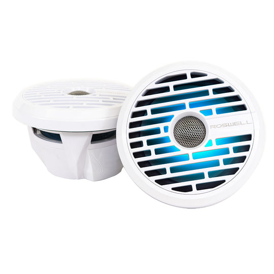 Roswell R1 7.7 Marine Speakers - White - 90W RMS  180W Peak Power - Deckhand Marine Supply