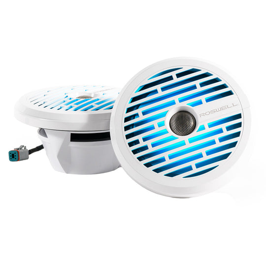 Roswell R1 8 Marine Speakers - White - 100W RMS  200W Peak Power - Deckhand Marine Supply