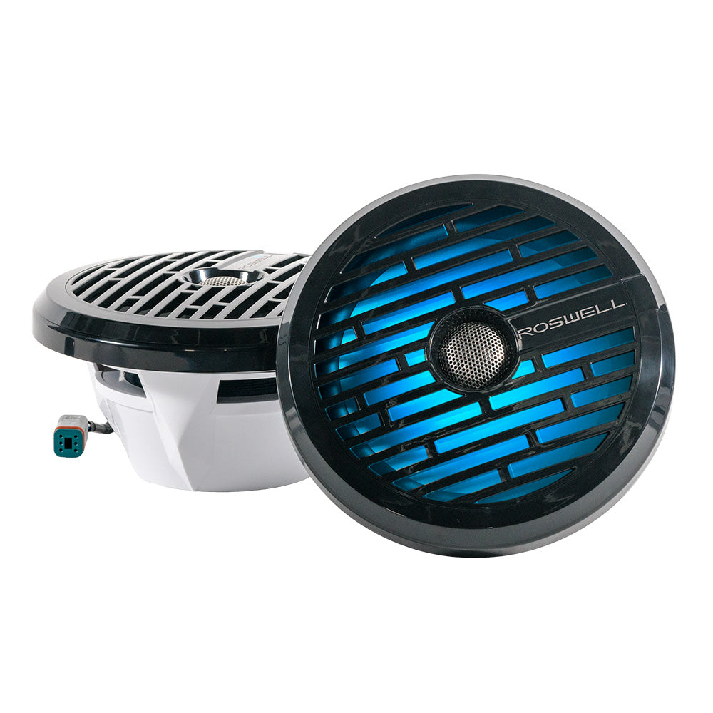 Roswell R1 8 Marine Speakers - Black - 100W RMS  200W Peak Power - Deckhand Marine Supply